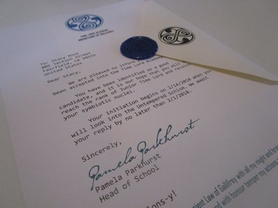 Time Academy Acceptance Letter