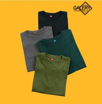 Kaos Polos Bahan Cotton, Combad 30s Unisex Cewek Cowok Casua