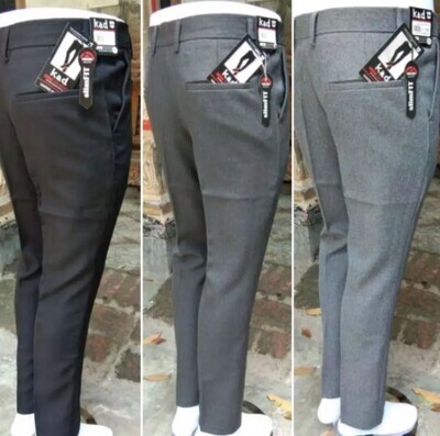 CELANA KANTOR FORMAL PRIA SLIMFIT BAHAN DASAR KAIN WOLL