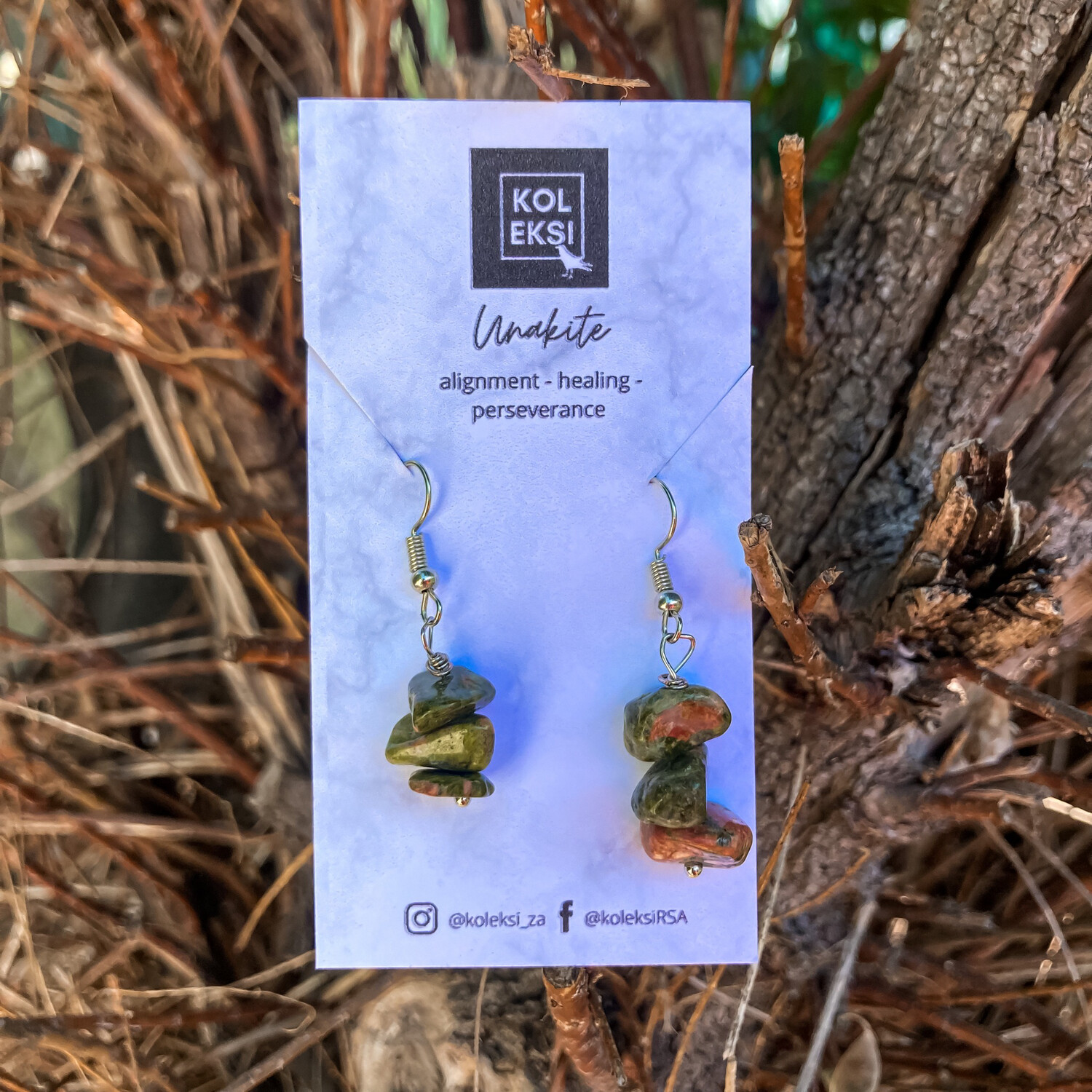 Unikite Gemstone Earrings