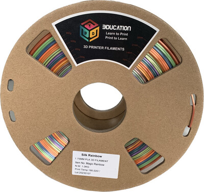 3Ducation PLA Silk Rainbow - Magic 1.75 mm / 1 kg