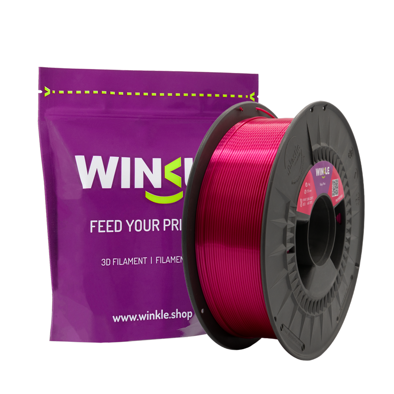 PLA-HD 1.75 MM Silk Ruby Pink 1KG