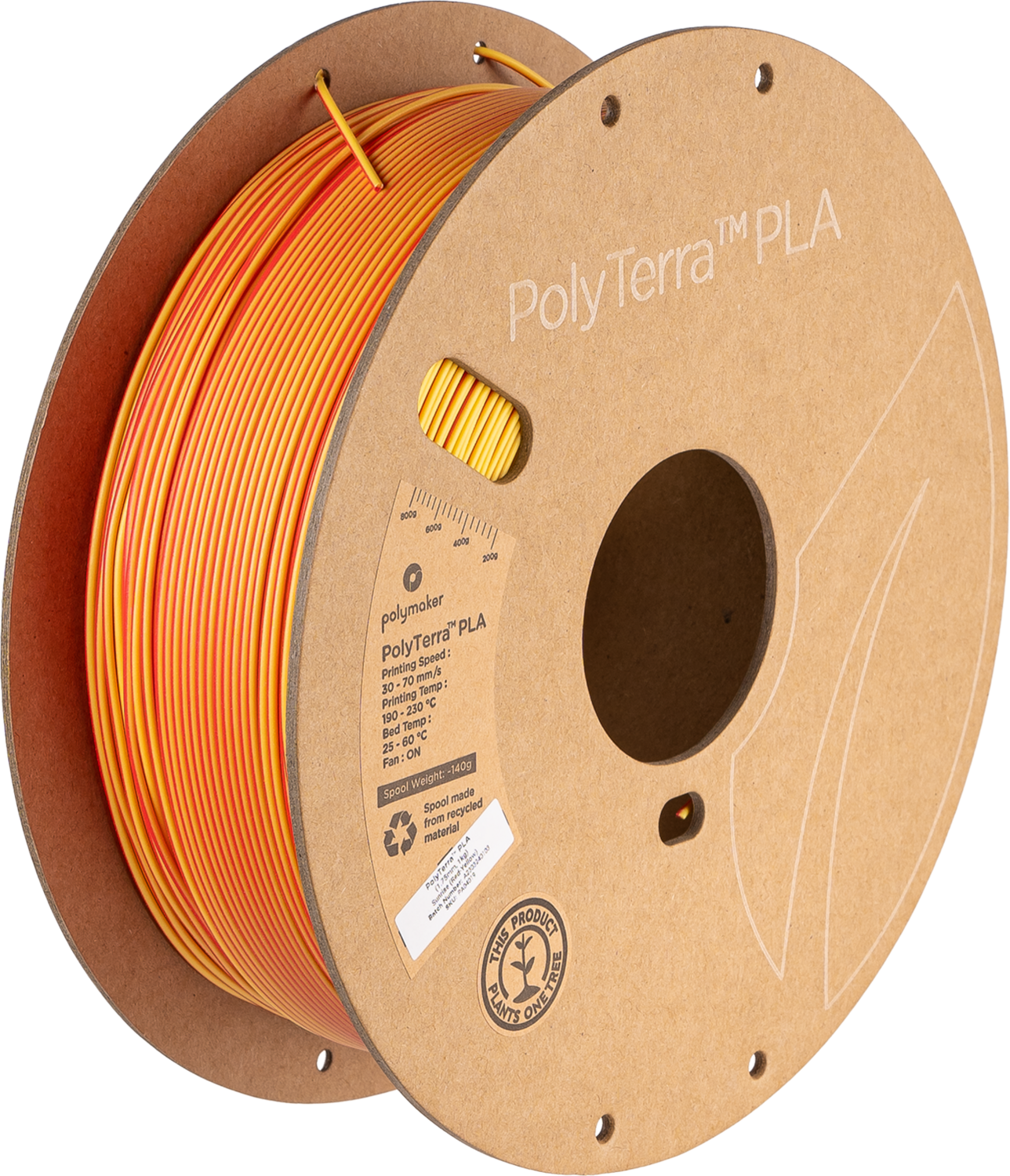 DUAL Sunrise  (Red-Yellow) PLA 1KG