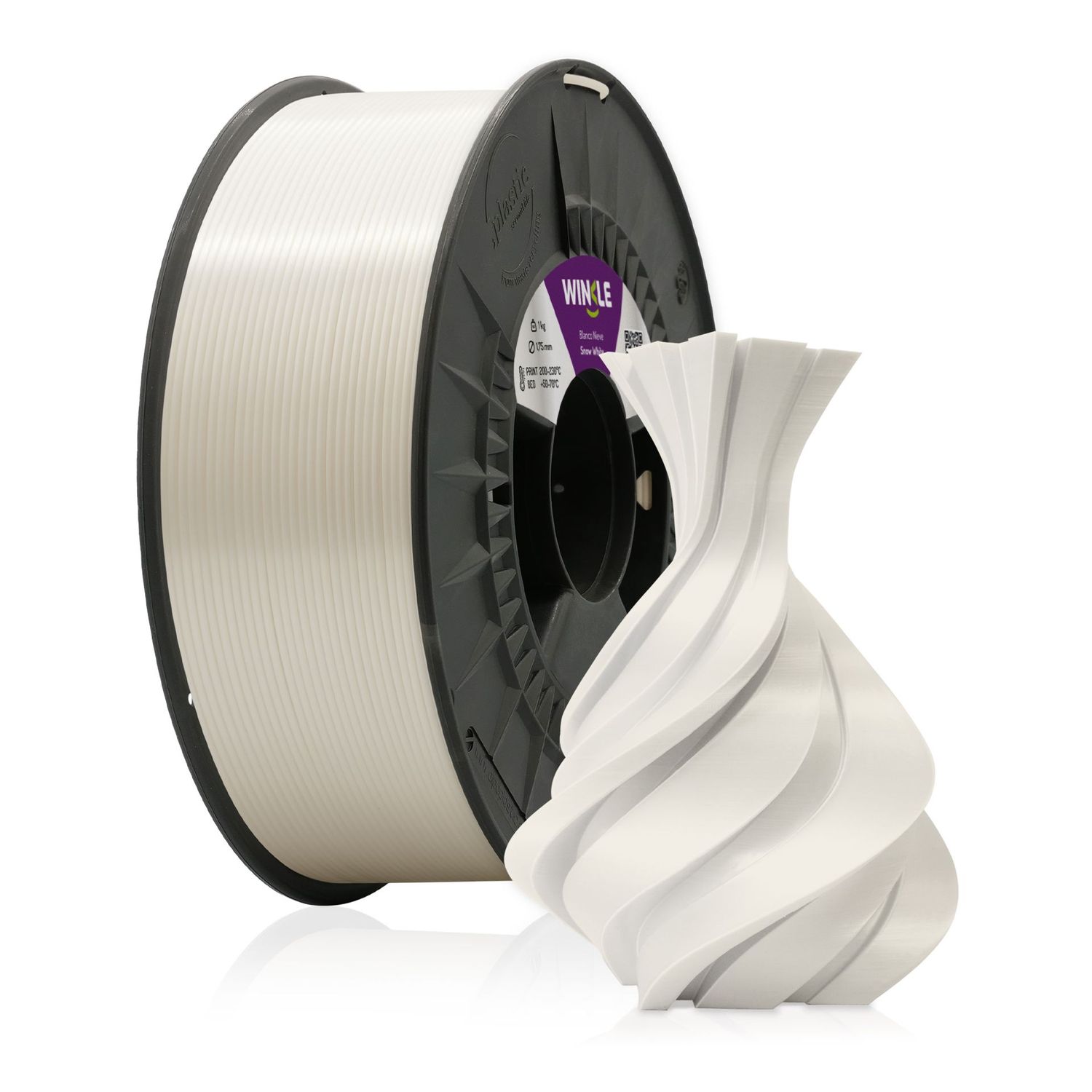 PLA-HD 1.75 MM Pearl White 1KG