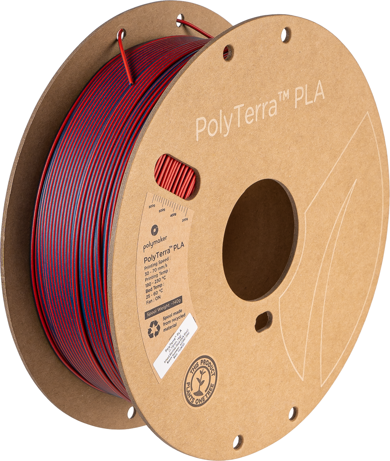 DUAL Mixed Berries (Red-Dark Blue) PLA 1KG