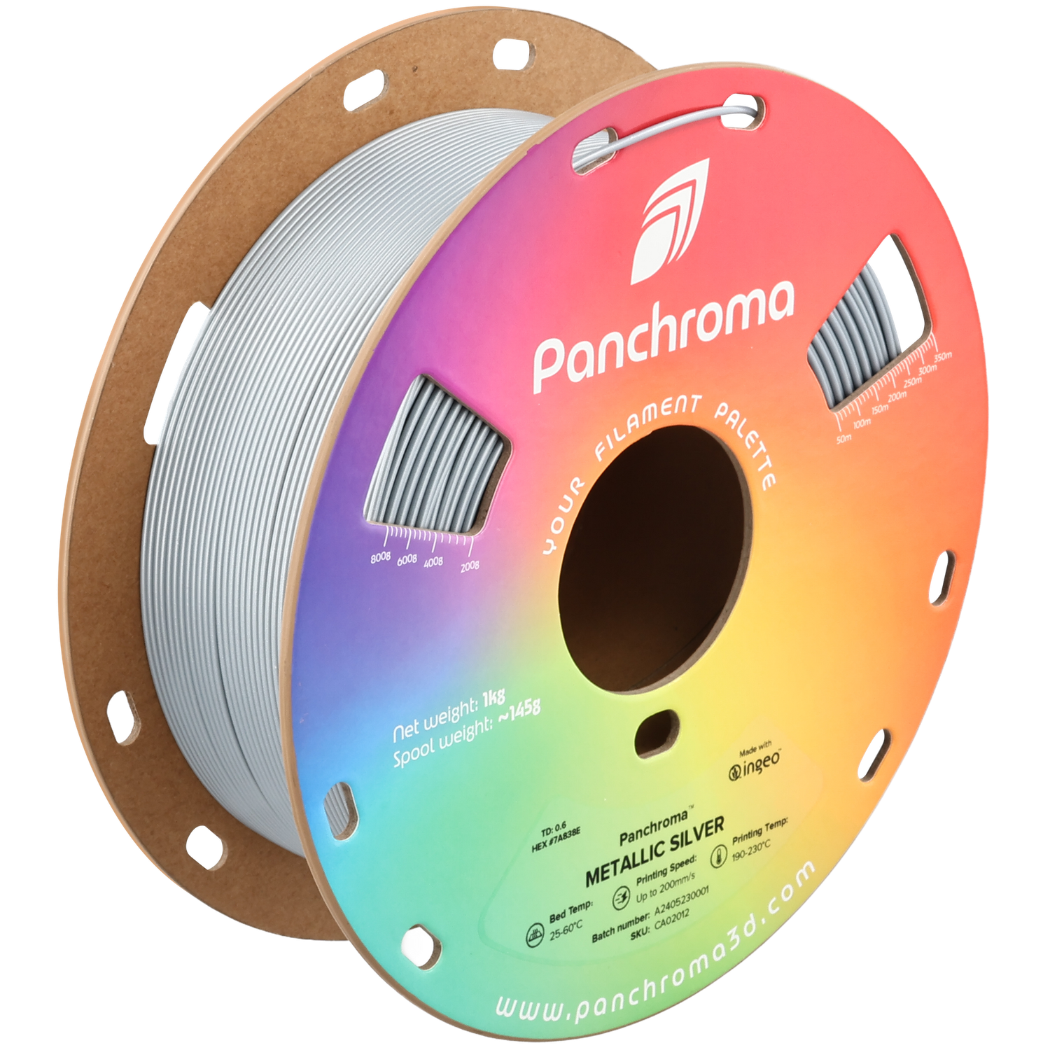 'Panchroma™ Metallic Silver PLA  1Kg