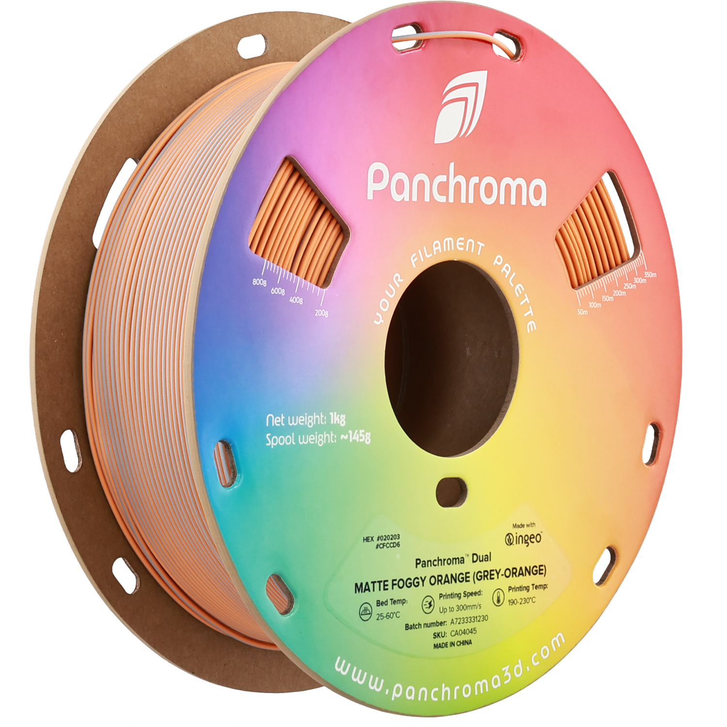 Panchroma™ Dual Matte Foggy Orange (Grey-Orange)  PLA 1KG