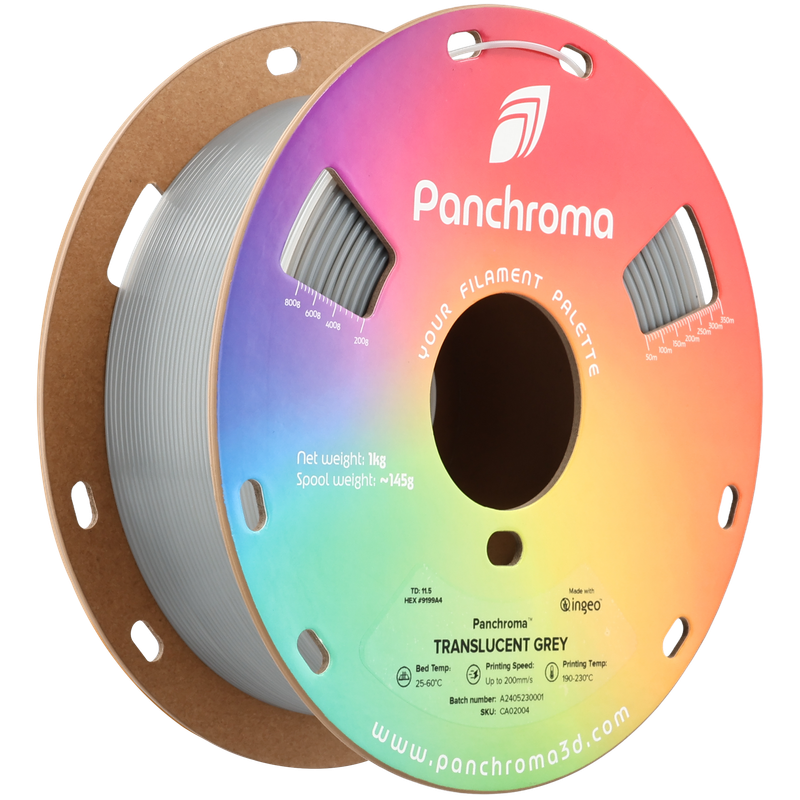 'Panchroma™ Translucent Grey PLA  1Kg