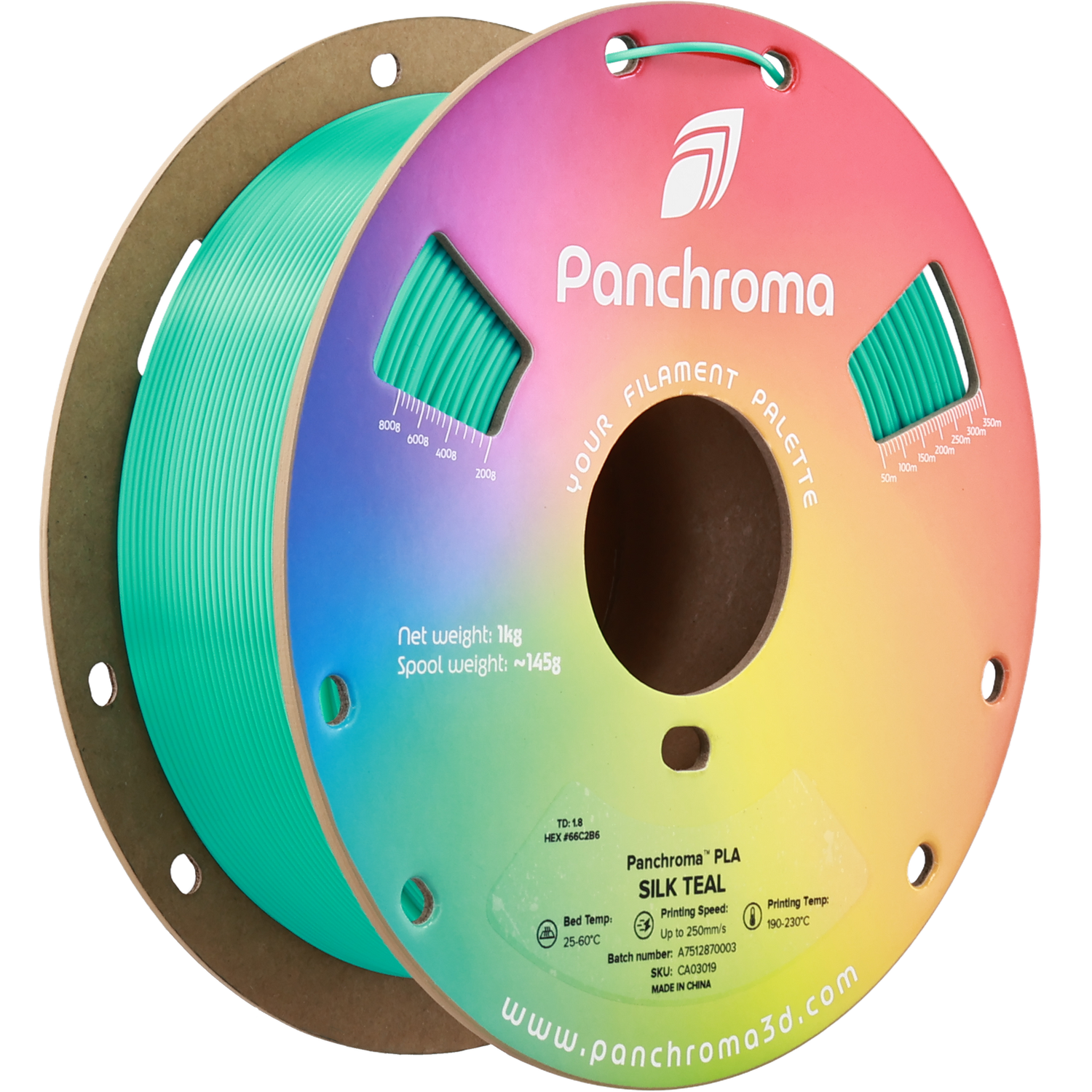Panchroma Silk Teal PLA 1,75mm - 1KG
