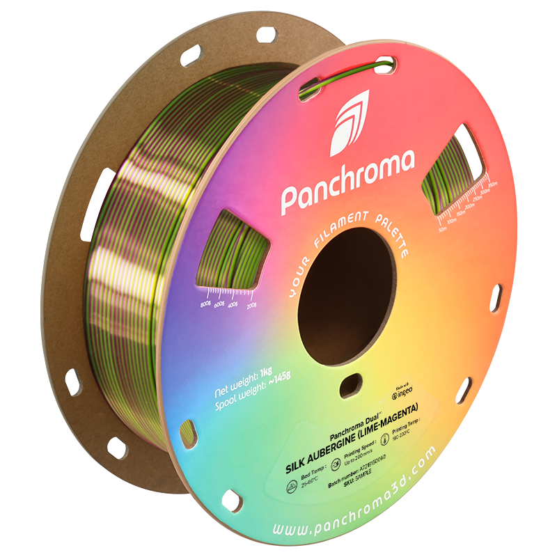 Panchroma™ Dual Silk Aubergine(Lime-Magenta) PLA 1,75mm - 1KG