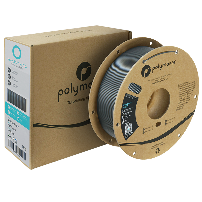 Polymaker PolyLite PETG Dark Grey 1Kg Polymaker PolyLite PETG Dark Grey 1Kg