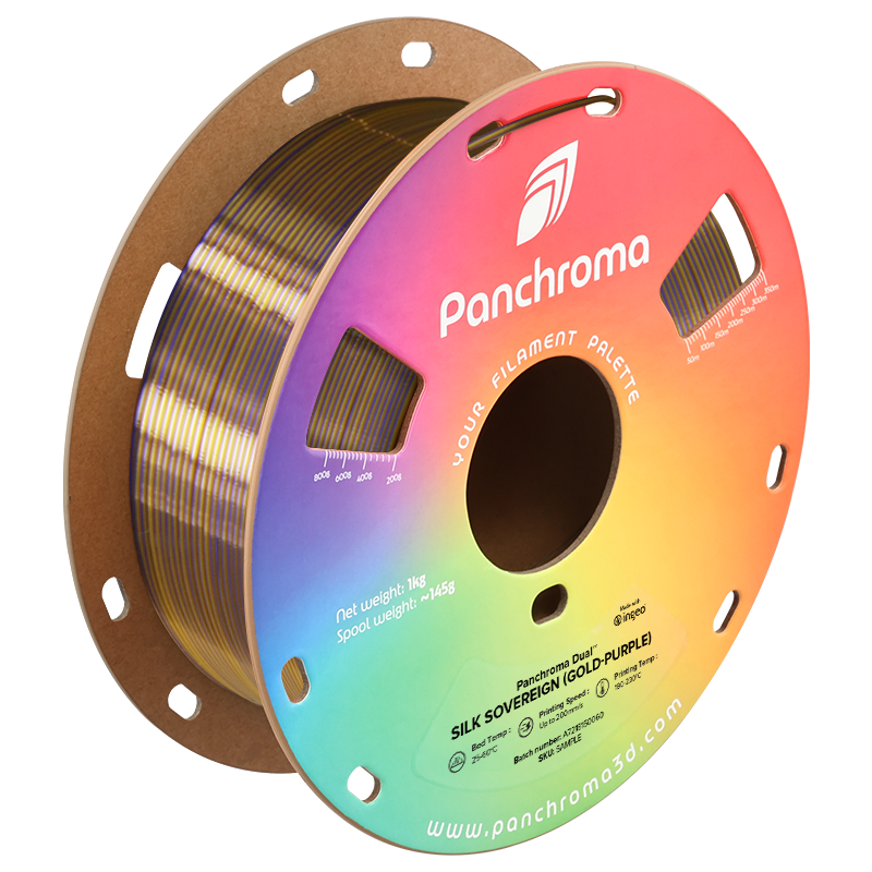 Panchroma™ Dual Silk Sovereign (Gold-Purple) PLA 1,75mm - 1KG Panchroma™ Dual Silk Sovereign (Gold-Purple) PLA 1,75mm - 1KG