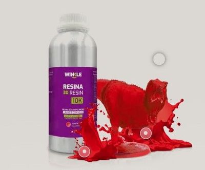 Winkle Resin Crystal Red10K (Waterafwasbare 3D Hars) 1kg Winkle Resin Crystal Red10K (Waterafwasbare 3D Hars) 1kg