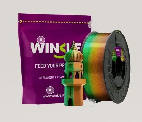 PLA Tricolor Silk 1.75 MM Dubai Chocolate 1KG PLA Tricolor Silk 1.75 MM Dubai Chocolate 1KG