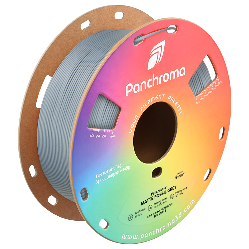 Panchroma™ Matte Fossil Grey PLA 1KG Panchroma™ Matte Fossil Grey PLA 1KG