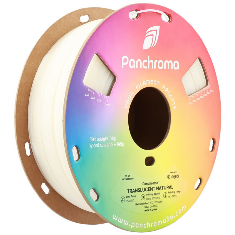 'Panchroma™ Translucent Naturel PLA 1Kg 'Panchroma™ Translucent Naturel PLA 1Kg