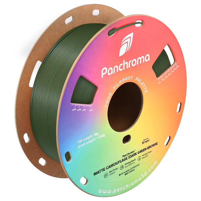 Panchroma™ Dual Matte Camouflage (Dark Green-Brown) PLA 1KG Panchroma™ Dual Matte Camouflage (Dark Green-Brown) PLA 1KG