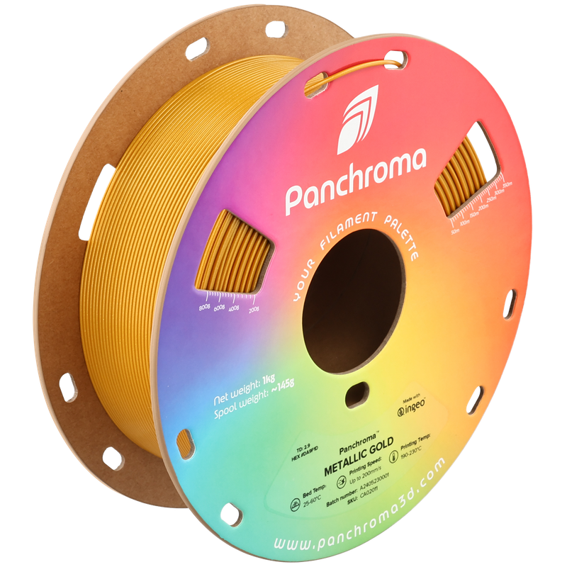 'Panchroma™ Metallic Gold PLA 1Kg 'Panchroma™ Metallic Gold PLA 1Kg