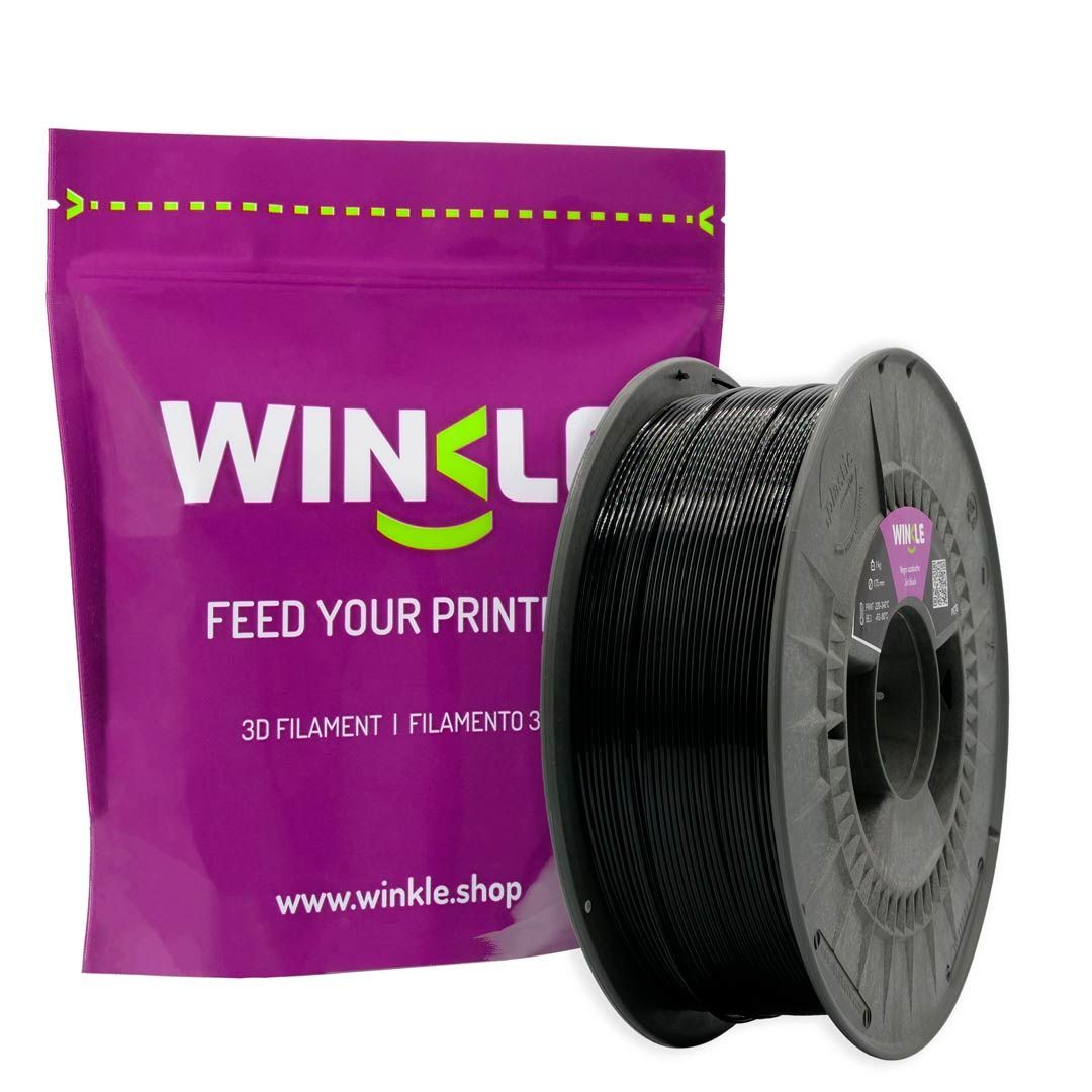 PETG 1.75 MM JET BLACK 1KG PETG 1.75 MM JET BLACK 1KG