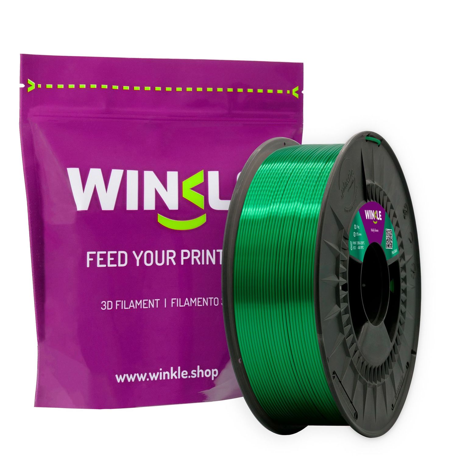 PLA-HD 1.75 MM Silk Irish Green 1KG PLA-HD 1.75 MM Silk Irish Green 1KG