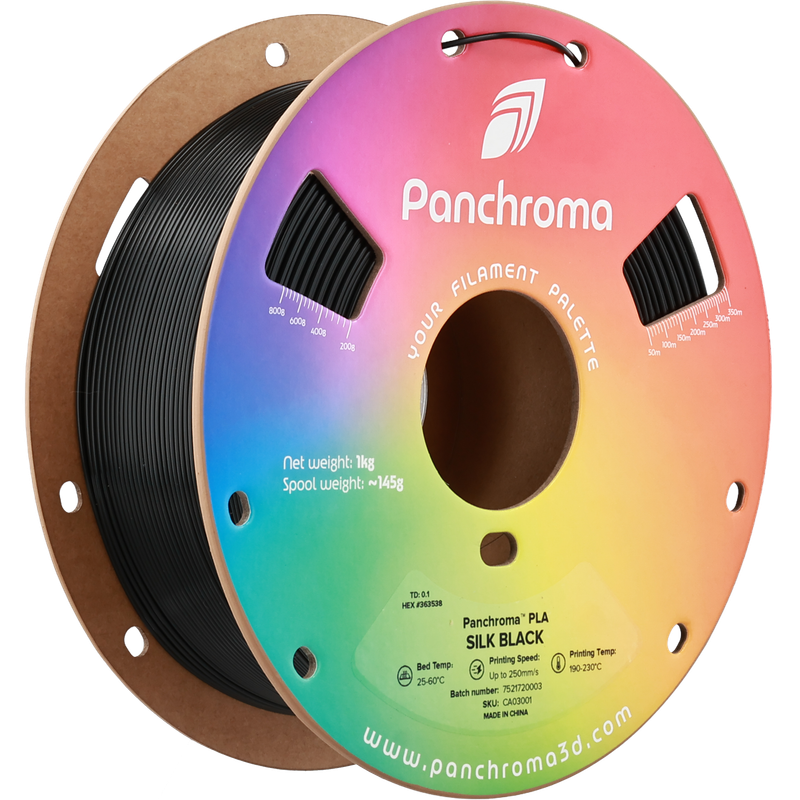 Panchroma Silk Black PLA 1,75mm - 1KG