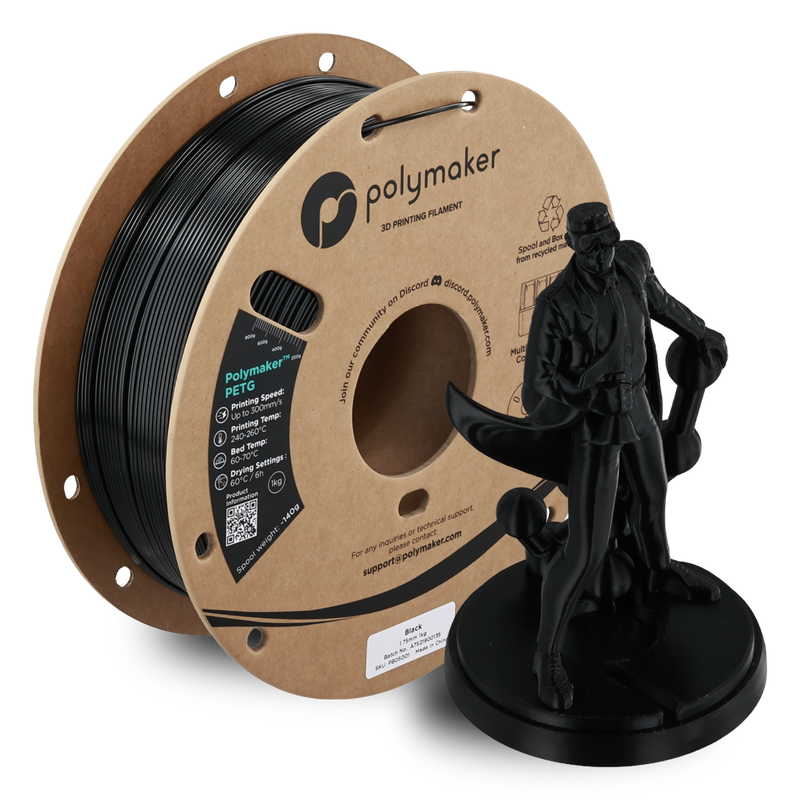 Polymaker PETG Black 1Kg Polymaker PETG Black 1Kg