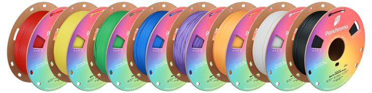 Matte PLA 1.75 MM pakket 8 basiskleuren Rood-Geel-Blauw-Groen-Wit-Zwart-Paars-Oranje 8x1KG