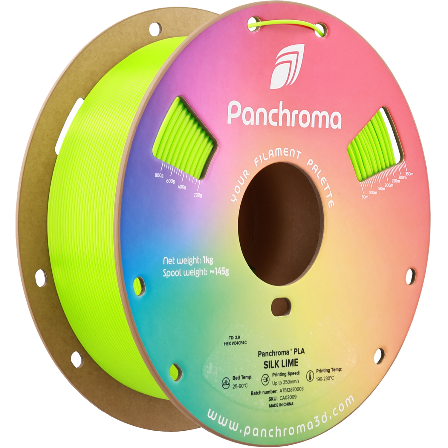 Panchroma Silk Lime PLA 1,75mm - 1KG