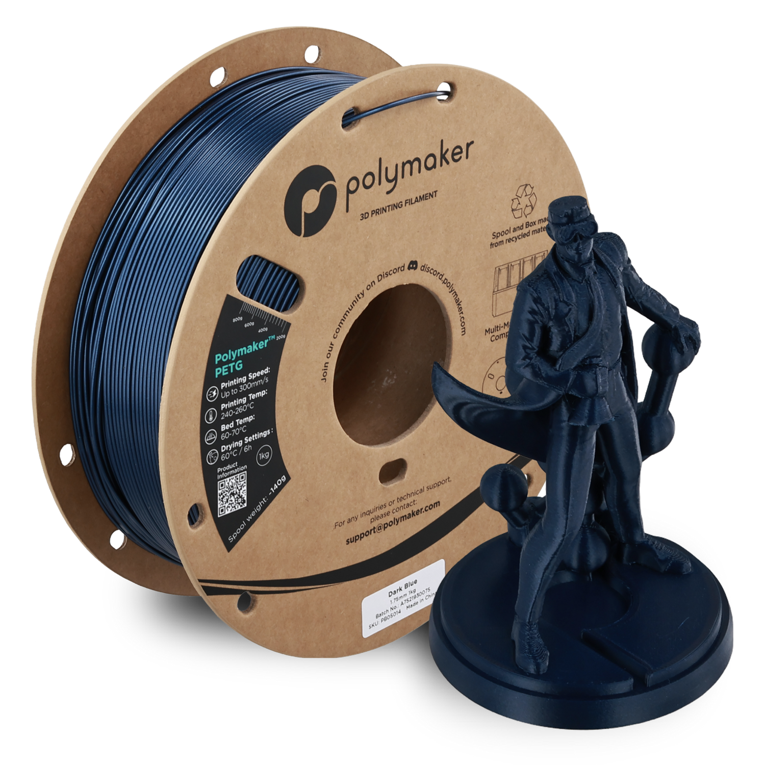 Polymaker PETG Dark Blue 1Kg Polymaker PETG Dark Blue 1Kg