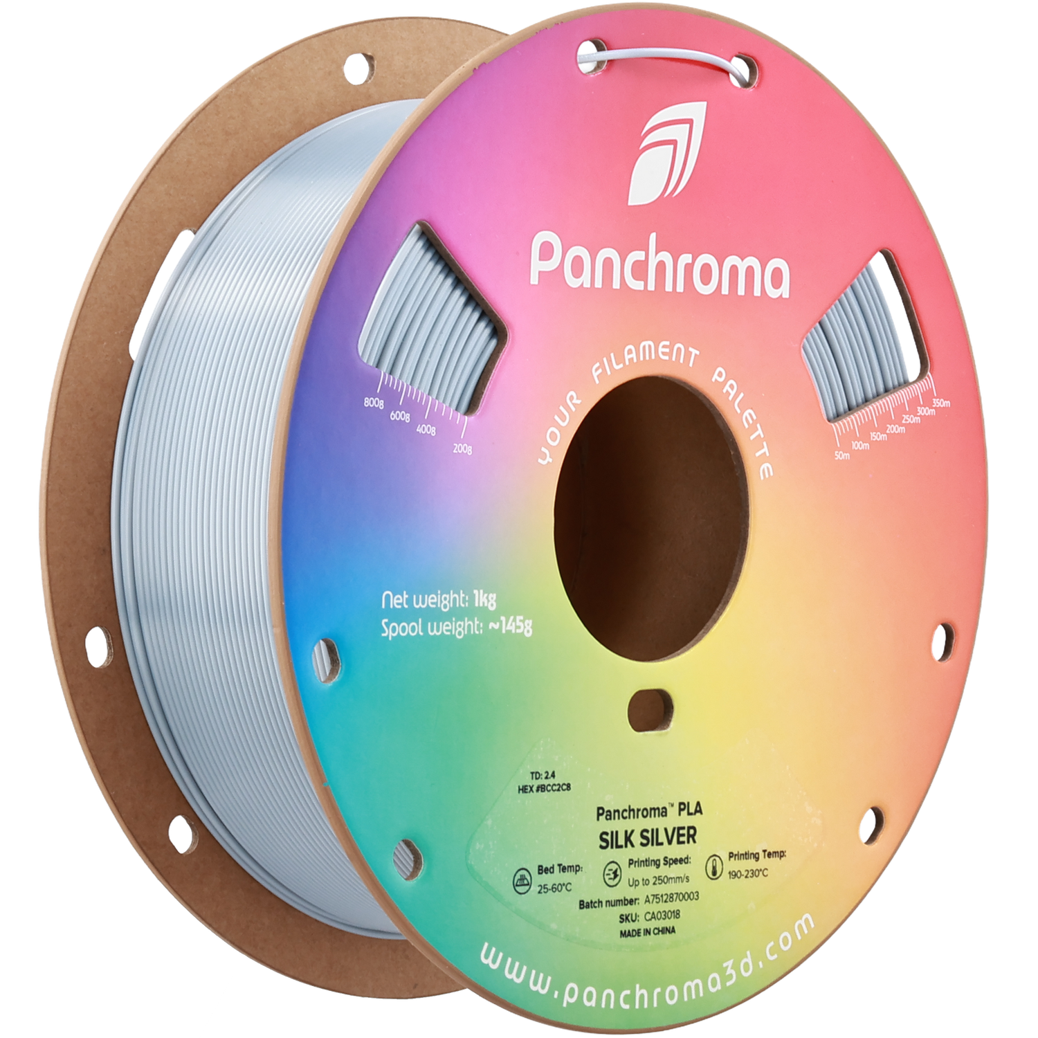 Panchroma Silk Silver PLA 1,75mm - 1KG