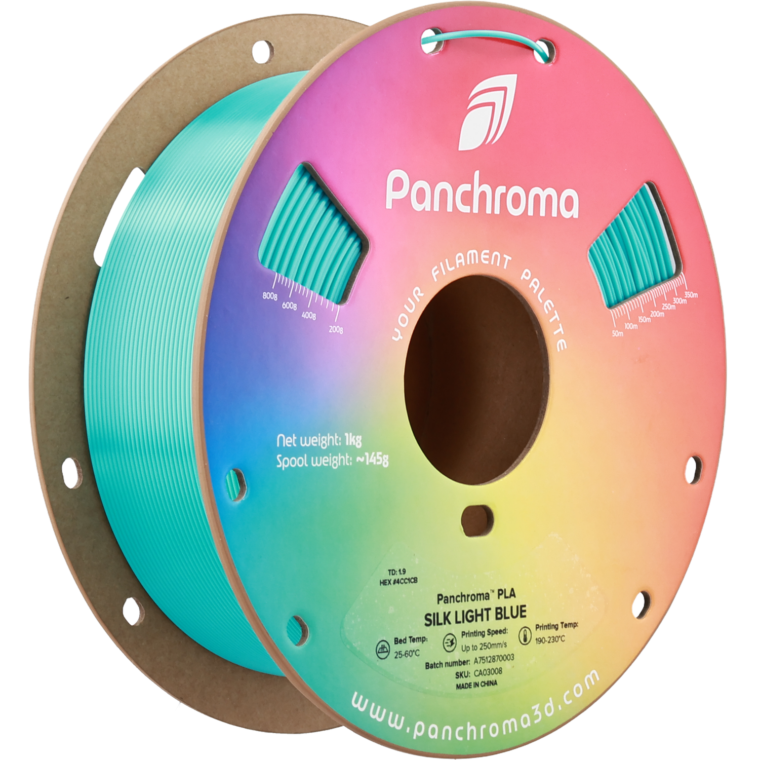 Panchroma Silk Light Blue PLA 1,75mm - 1KG