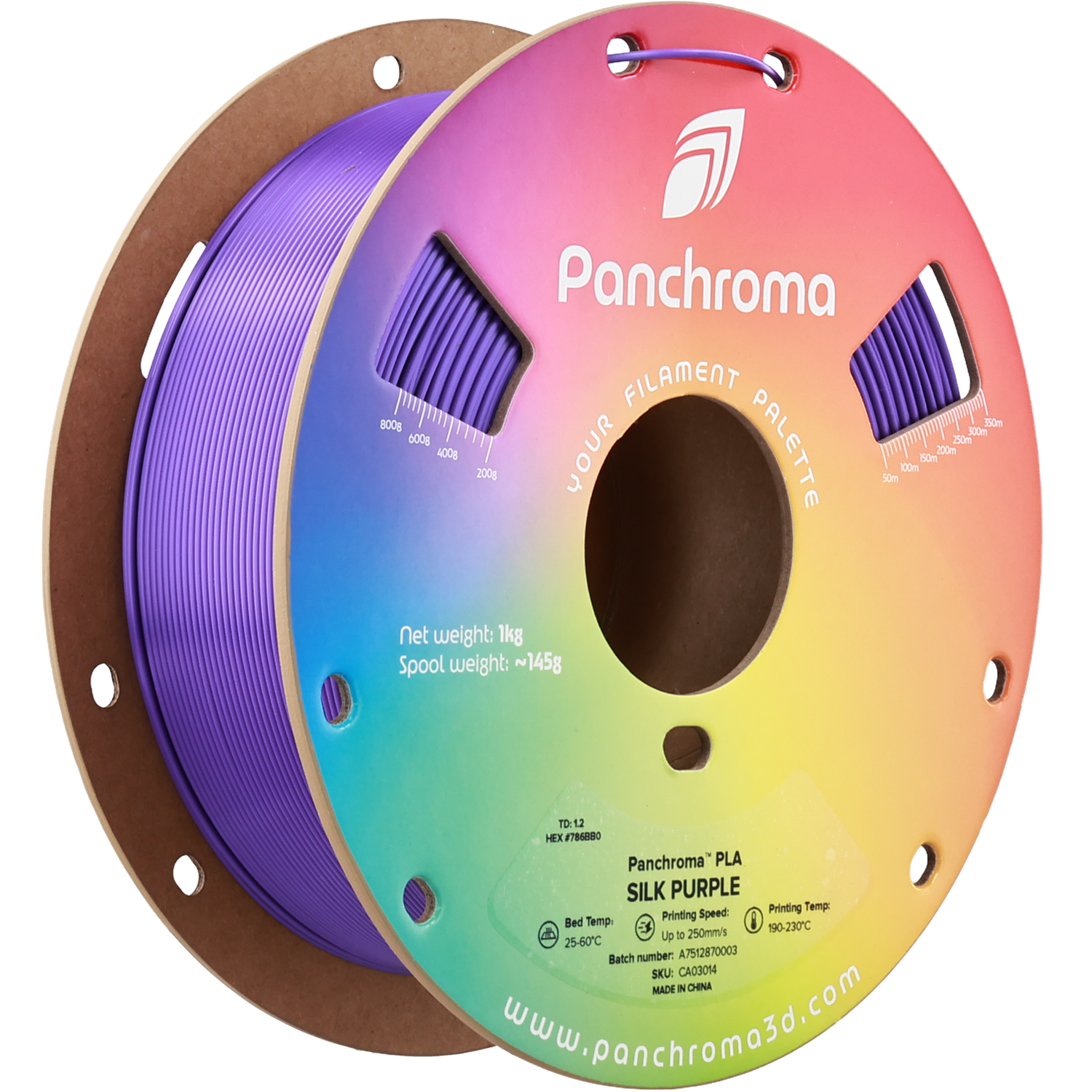 Panchroma Silk Purple PLA 1,75mm - 1KG