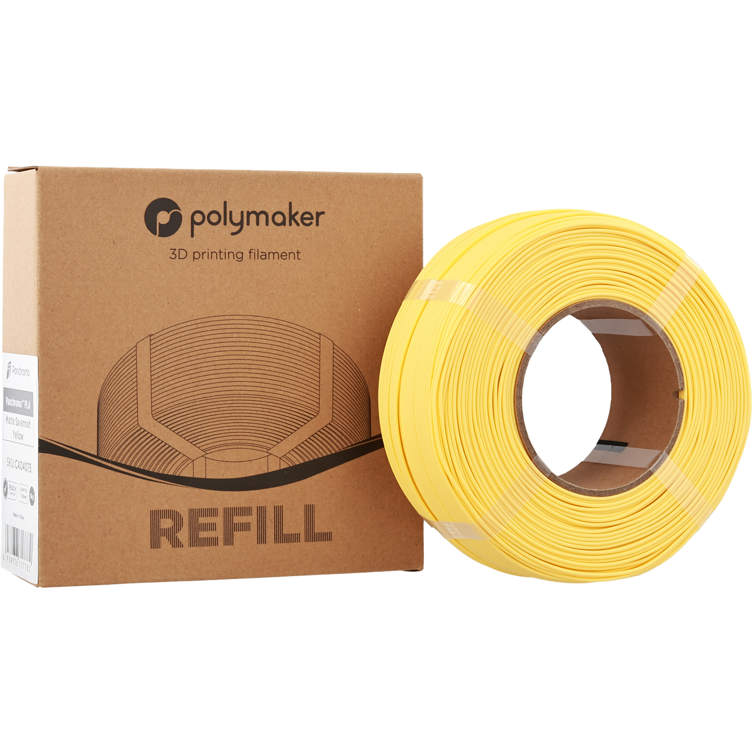 Panchroma™ PLA Refill Matte Savannah Yellow 1kg Panchroma™ PLA Refill Matte Savannah Yellow 1kg