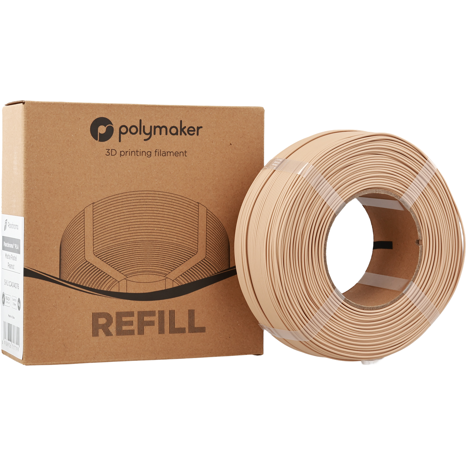 Panchroma™ PLA Refill Matte Pastel Peanut 1kg Panchroma™ PLA Refill Matte Pastel Peanut 1kg