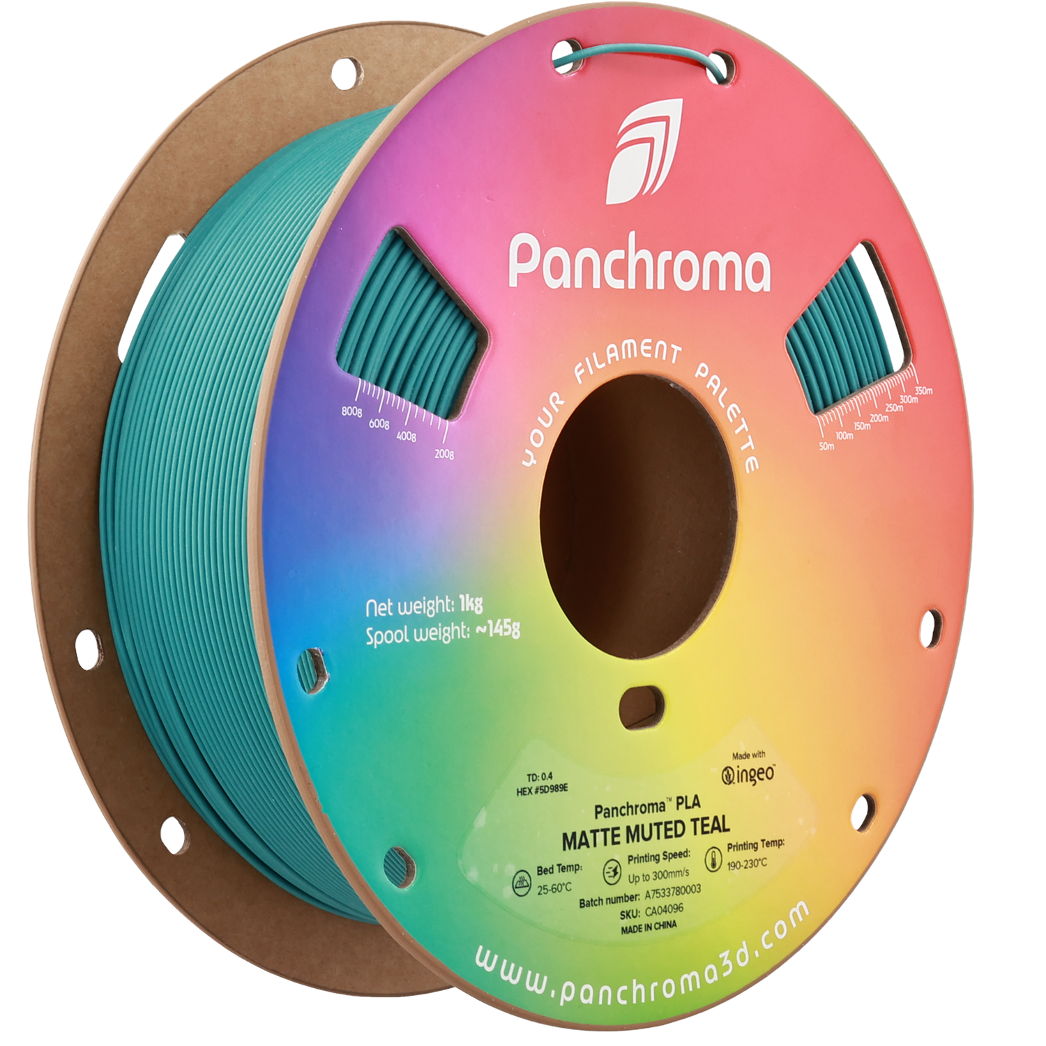 Panchroma™ Matte Muted Teal PLA 1KG Panchroma™ Matte Muted Teal PLA 1KG