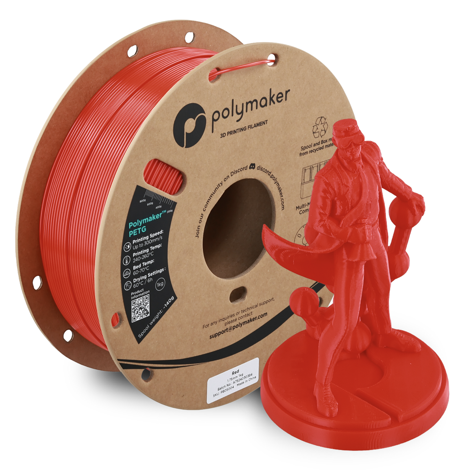 Polymaker PETG Red 1Kg Polymaker PETG Red 1Kg