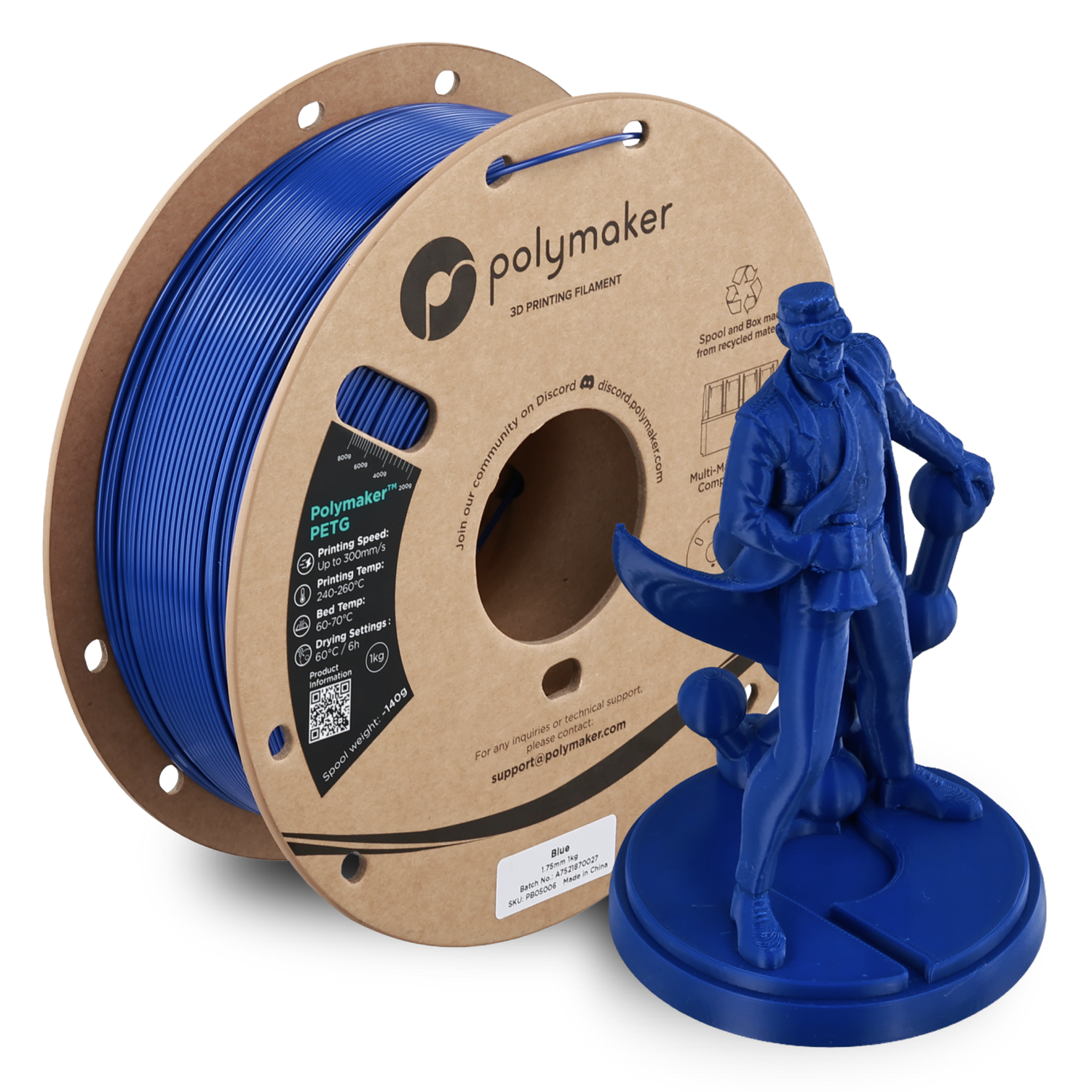 Polymaker PETG Blue 1Kg Polymaker PETG Blue 1Kg