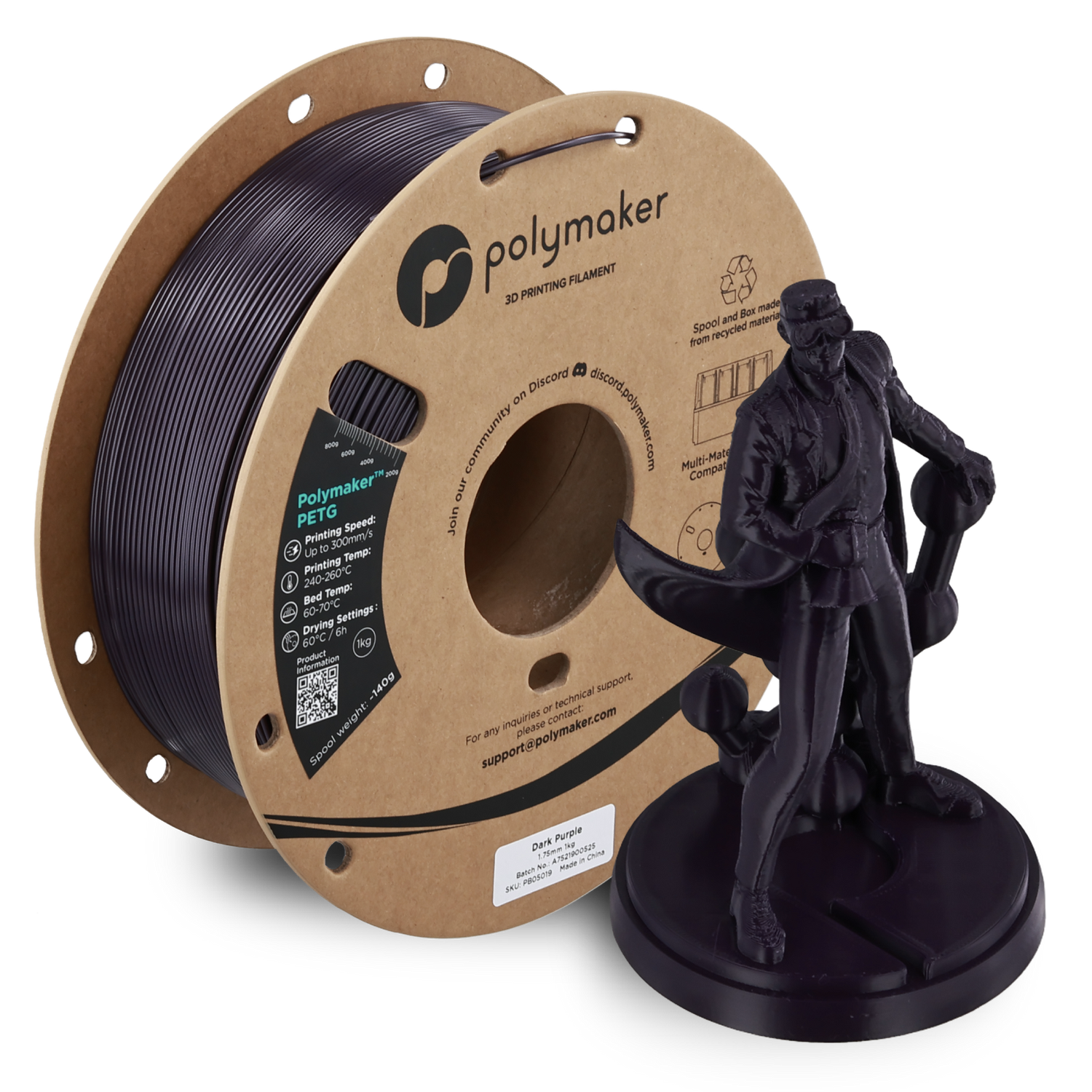 Polymaker PETG Dark Purple 1Kg Polymaker PETG Dark Purple 1Kg