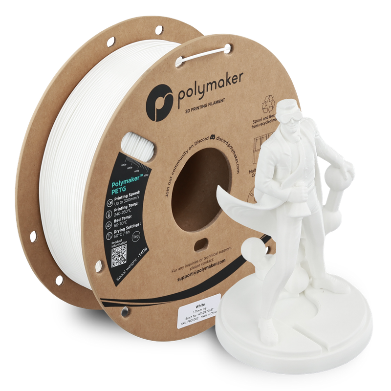 Polymaker PETG White 1Kg Polymaker PETG White 1Kg