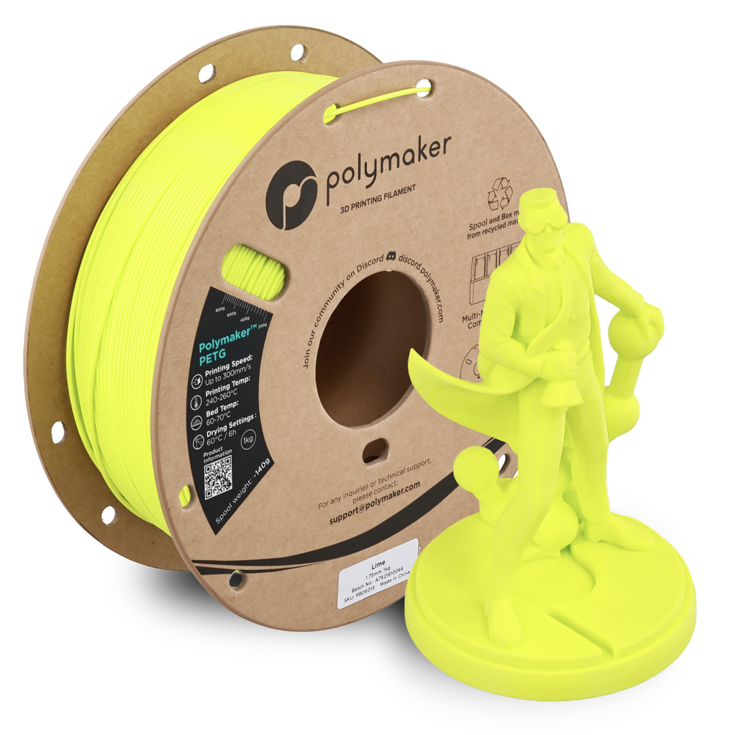 Polymaker PETG Lime 1Kg Polymaker PETG Lime 1Kg