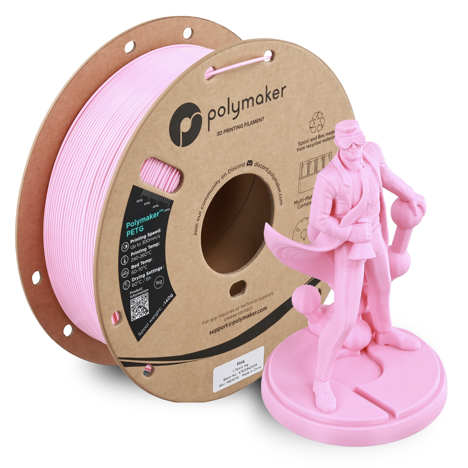 Polymaker PETG Pink 1Kg Polymaker PETG Pink 1Kg