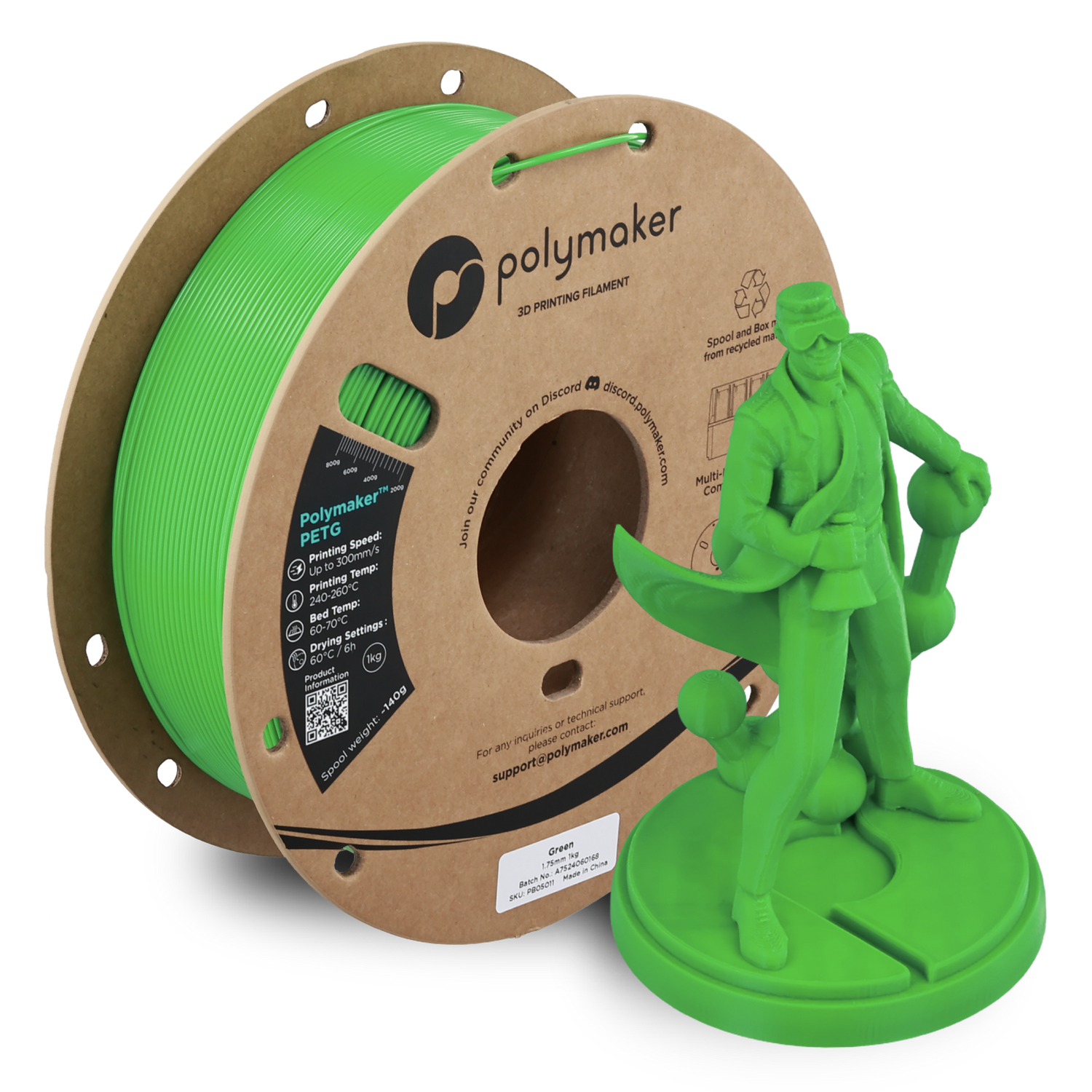 Polymaker PETG Green 1Kg Polymaker PETG Green 1Kg
