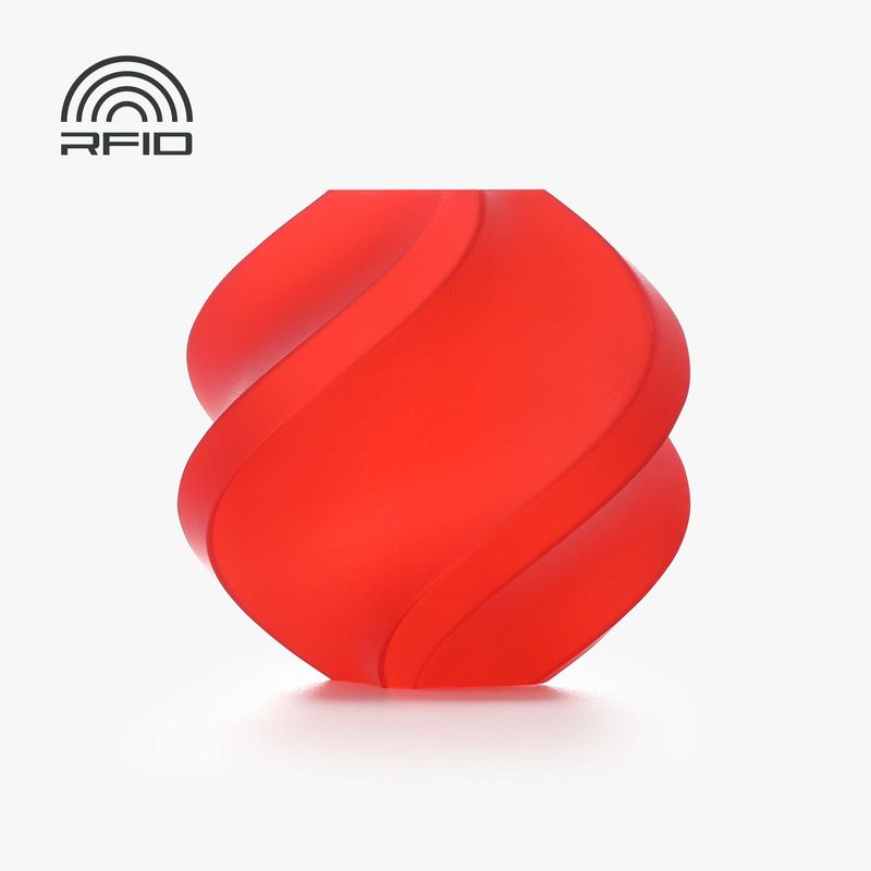 Bambu Lab PLA Translucent Red 1kg (met spoel) Bambu Lab PLA Translucent Red 1kg (met spoel)