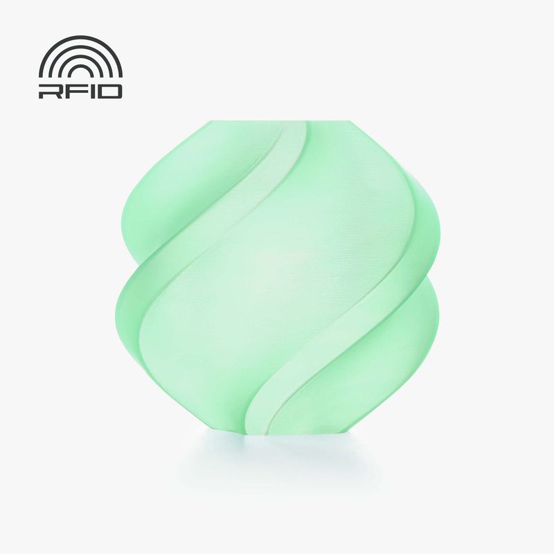 Bambu Lab PLA Translucent Lichtjadegroen 1kg (met spoel) Bambu Lab PLA Translucent Lichtjadegroen 1kg (met spoel)