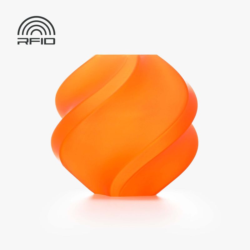 Bambu Lab PLA Translucent orange 1kg (met spoel) Bambu Lab PLA Translucent orange 1kg (met spoel)