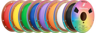 Panchroma Basic PLA  pakket 8 basiskleuren Rood-Geel-Blauw-Groen-Wit-Zwart-Paars-Oranje 8x1KG 1.75 MM