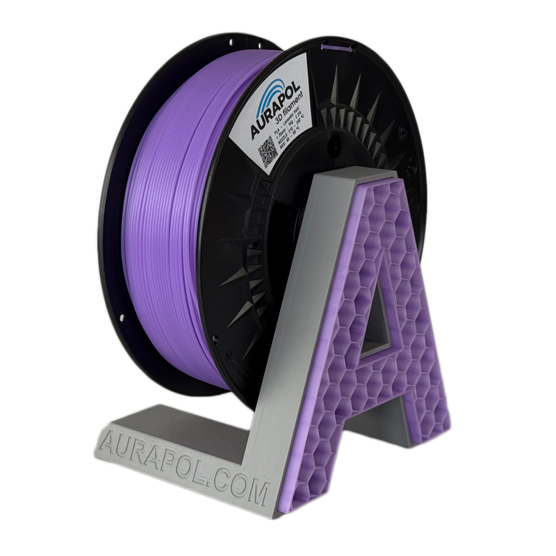 AURAPOL PLA 1,75 mm Lavender field partially transparent - 1 kg