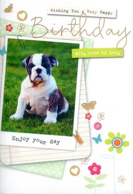 Dog Birthday card