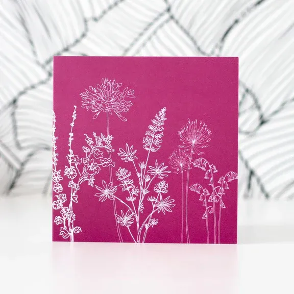 Raspberry Garden Greeting Card