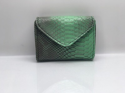 Miss Freckles Amelia Envelope Wallet (small) Green Gator